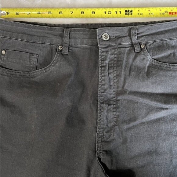 Buffalo David Bitton Six-X Straight Leg Gray Black Stretch Cotton Denim Jeans - Picture 12 of 13